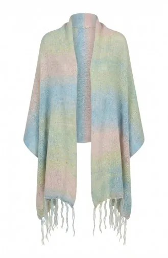 Triko Örme Omuz Şalı 2064-04 Renkli