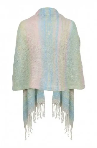 Triko Örme Omuz Şalı 2064-04 Renkli