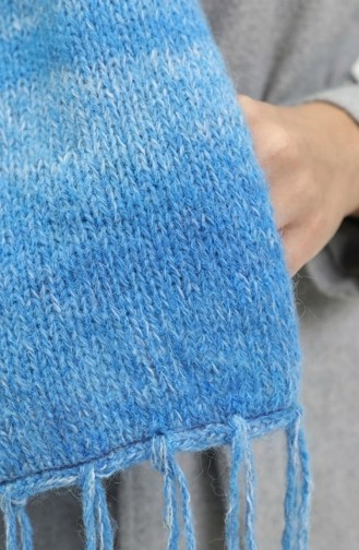 Knitwear Shoulder Shawl 2064-05 Blue 2064-05