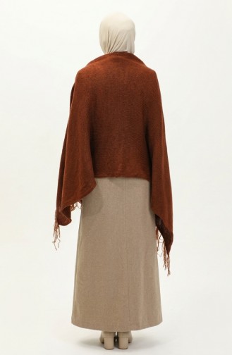 Tricot Epaule Tricoté Châle 2064-07 Marron 2064-07