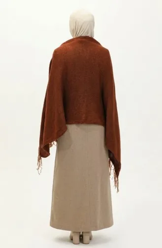 Tricot Epaule Tricoté Châle 2064-07 Marron 2064-07
