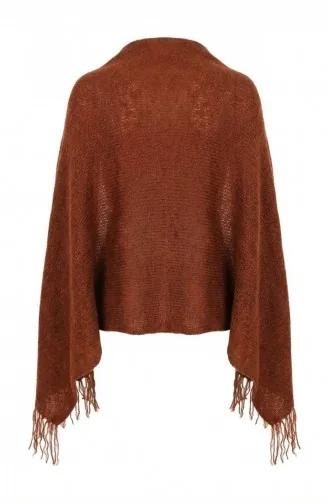 Tricot Epaule Tricoté Châle 2064-07 Marron 2064-07