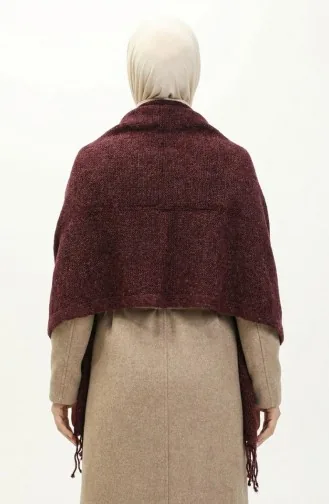 Tricot Epaule Tricoté Châle 2064-08 Prune 2064-08