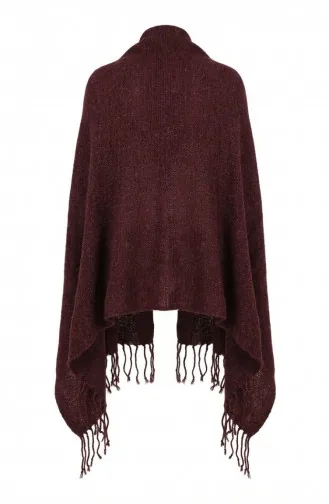 Tricot Epaule Tricoté Châle 2064-08 Prune 2064-08