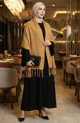شال كتف تريكو 2064-09 ذهبي 2064-09