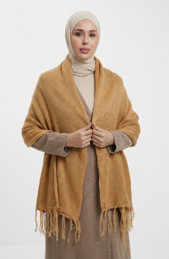 شال كتف تريكو 2064-09 ذهبي 2064-09