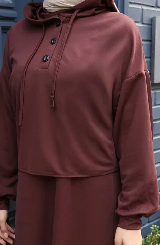 Tailleur-pantalon Boutonné 4609-03 Marron 4609-03