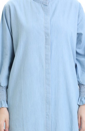 بدلة من قطعتين من قماش التنسل 260625-01 أزرق فاتح 260625-01