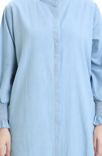 Costume Deux Pièces En Tissu Tencel 260625-01 Bleu Clair 260625-01