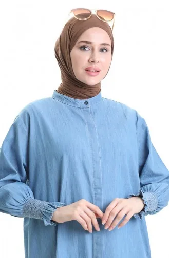 Costume Deux Pièces En Tissu Tencel 260625-02 Bleu 260625-02