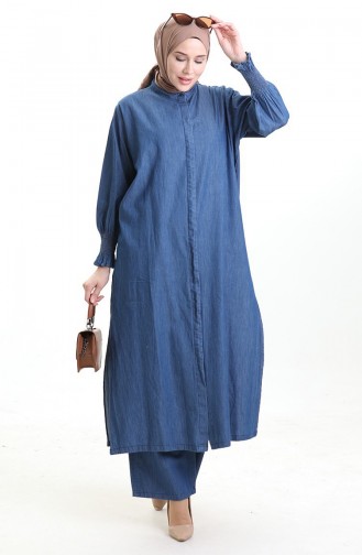 Tencel Stof Tweedelig Pak 260625-03 Marineblauw 260625-03