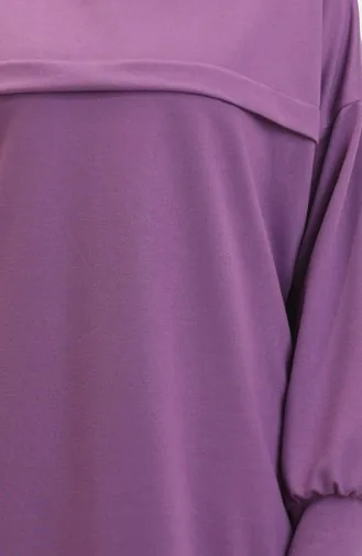 Zweiteiliges Tunika Und Hose Set 0549-06 Lila 0549-06