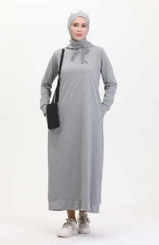 Tweedraads Sportjurk Met Capuchon 0190A-01 Grijs 0190-01