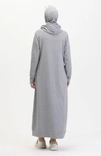 Tweedraads Sportjurk Met Capuchon 0190A-01 Grijs 0190-01