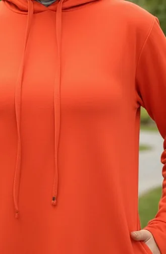فستان رياضي خيطان بقبعة 0190-02 برتقالي 0190-02