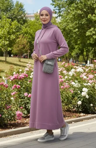 Tweedraads Sportjurk Met Capuchon 0190-05 Lila 0190-05
