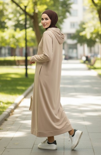 Robe Sport A Capuche Deux Fils 0190-12 Beige 0190-12