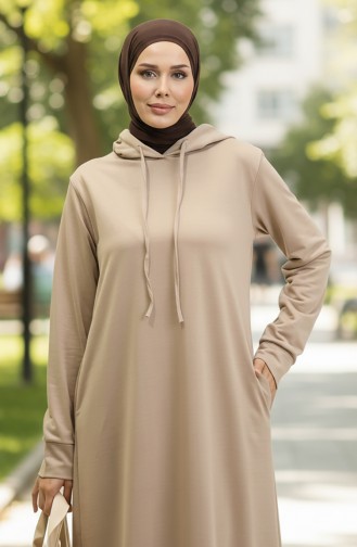 Robe Sport A Capuche Deux Fils 0190-12 Beige 0190-12