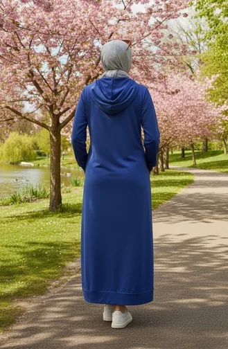 Zweifädiges Sportkleid Mit Kapuze 0190-19 Saks 0190-19