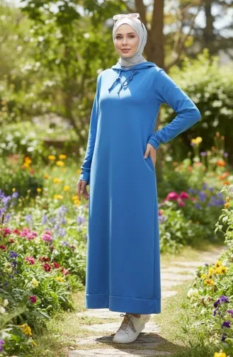 Tweedraads Sportjurk Met Capuchon 0190-22 Donkerblauw 0190-22