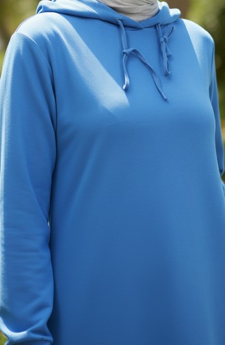 Double Yarn Hooded Sports Dress 0190-22 Dark Blue 0190-22