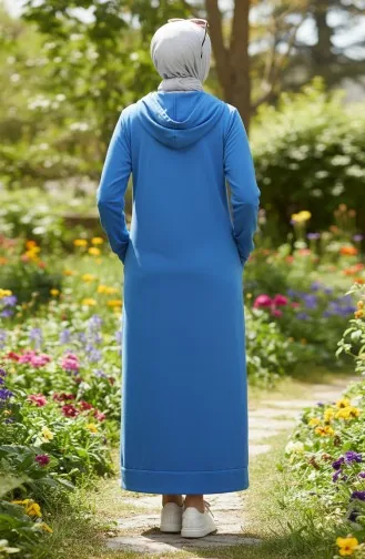 Tweedraads Sportjurk Met Capuchon 0190-22 Donkerblauw 0190-22