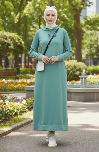 Robe Sport A Capuche Deux Fils 0190-24 Vert Clair 0190-24