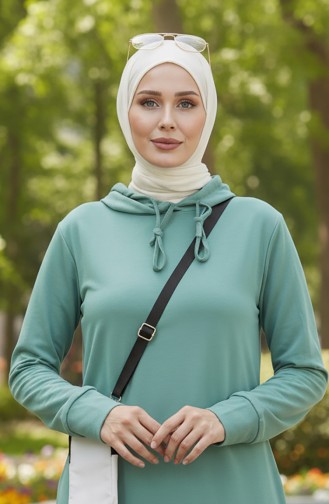 Robe Sport A Capuche Deux Fils 0190-24 Vert Clair 0190-24