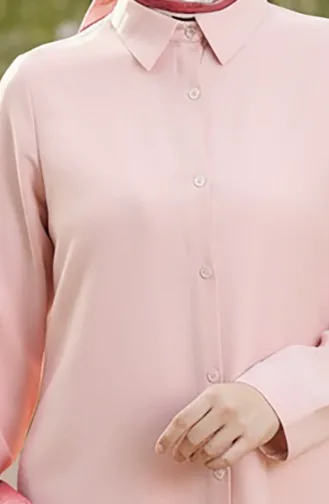 Viscose Tuniek Met Knoopjes 6116-01 Poeder 6116-01