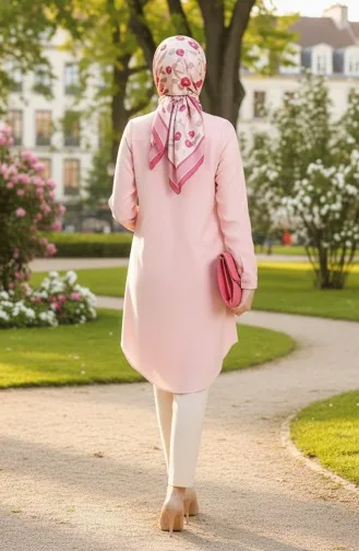 Viscose Tuniek Met Knoopjes 6116-01 Poeder 6116-01