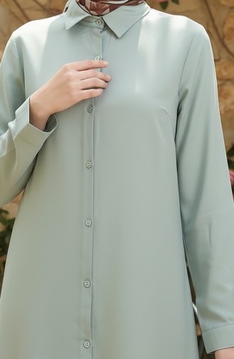 Viscose Tuniek Met Knoopjes 6116-09 Amandelgroen 6116-09
