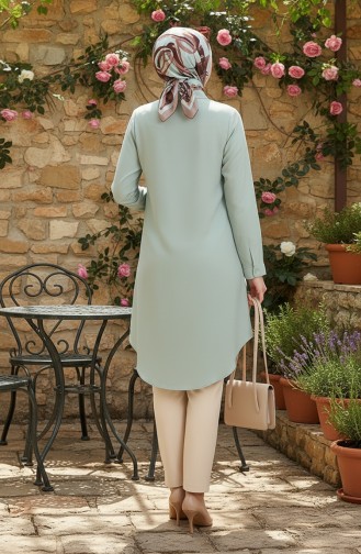 Viscose Tuniek Met Knoopjes 6116-09 Amandelgroen 6116-09