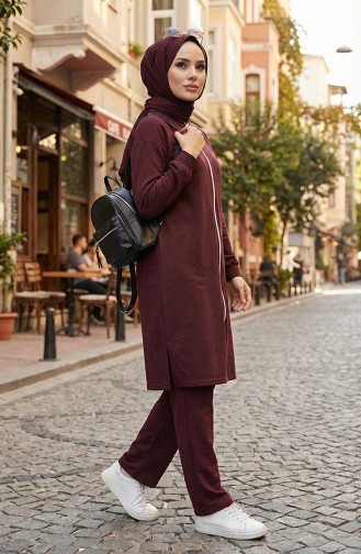 Trainingsanzug Mit Reißverschluss 3044-02 Pflaume 3044-02