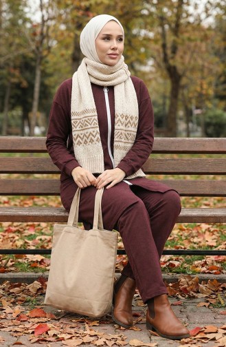 Trainingsanzug Mit Reißverschluss 3044-02 Pflaume 3044-02