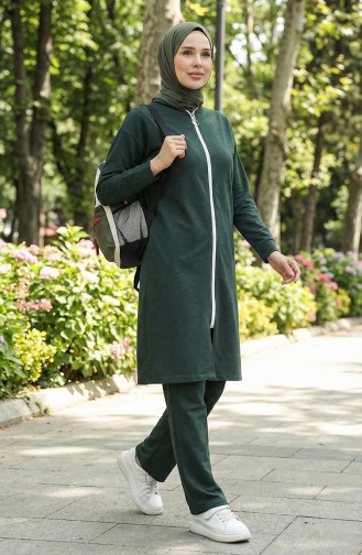 Trainingspak Met Ritssluiting 3044-04 Nefti Groen 3044-04