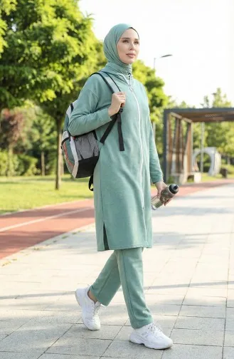 Trainingsanzug Mit Reißverschluss 3044-05 Grün 3044-05