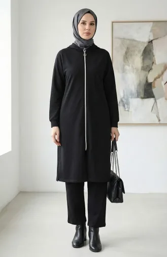 Trainingsanzug Mit Reißverschluss 3044-06 Schwarz 3044-06