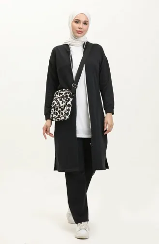 Trainingsanzug Mit Reißverschluss 3044-06 Schwarz 3044-06