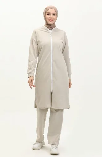 Survêtement A Fermeture 3044-07 Beige 3044-07