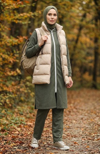 Trainingspak Met Ritssluiting 3044-09 Kaki 3044-09