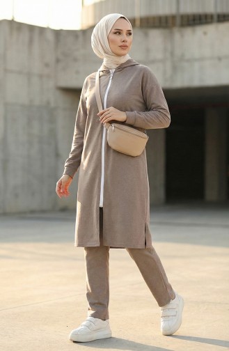 Trainingsanzug Mit Reißverschluss 3044-11 Nerz 3044-11