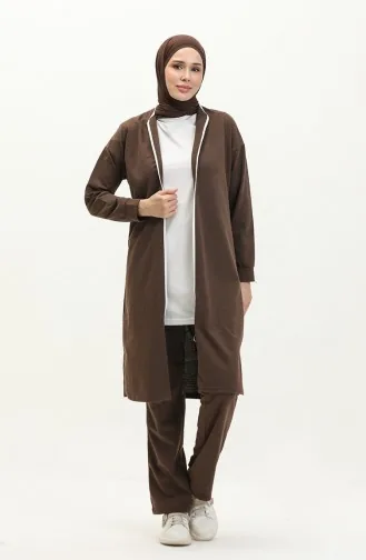 Survêtement A Fermeture 3044-14 Marron 3044-14