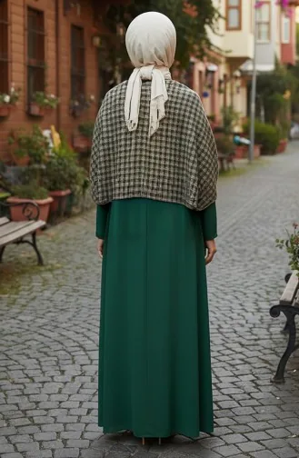 Schoudersjaal 1063-01 Khaki Geel 1063-01