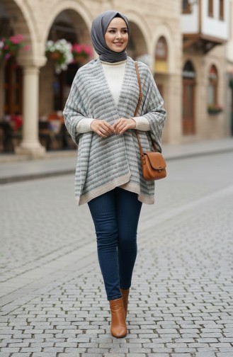 Schoudersjaal 1070-01 Amandelgroen 1070-01