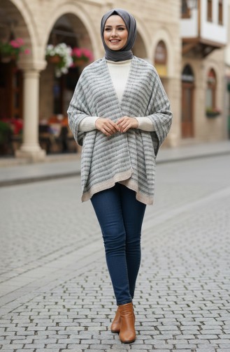 Schoudersjaal 1070-01 Amandelgroen 1070-01