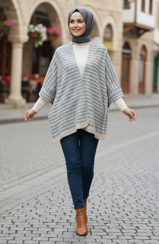 Schoudersjaal 1070-01 Amandelgroen 1070-01