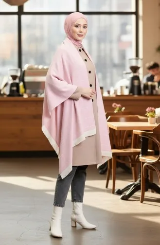 Schoudersjaal 1078-01 Poeder 1078-01
