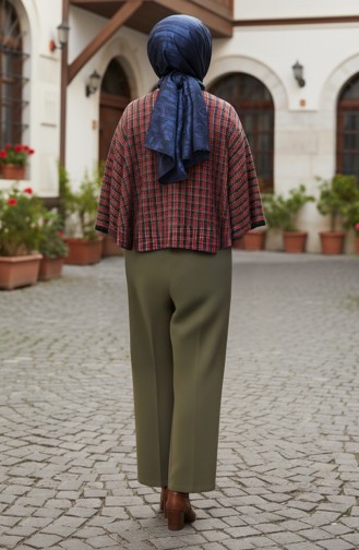 Shoulder Shawl 1081-01 Black Red 1081-01