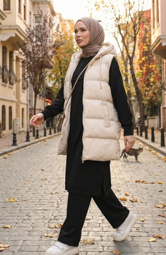 Zweiteiliges Tunika- Und Hosenset 0549-05 Schwarz 0549-05