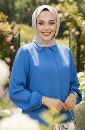 Ensemble Tunique Longue En Modal 0330-05 Indigo 0330-05